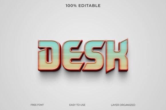Download Desh 3D Text Style Effect - Text style effect Collection
