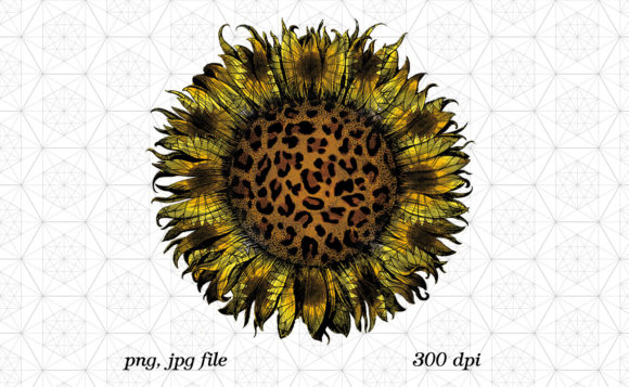Download Sunflower Leopard Design - Premium Resources