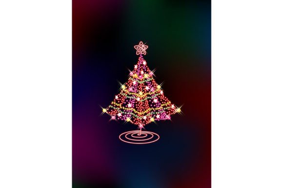 Download Christmas Tree with Bright Shining Light - Shining light Collection