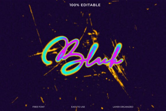 Download Blush Neon Text Effect - Premium Bundle