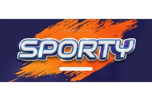 Download White and Blue Sporty Text Style Effect - Text style effect Collection